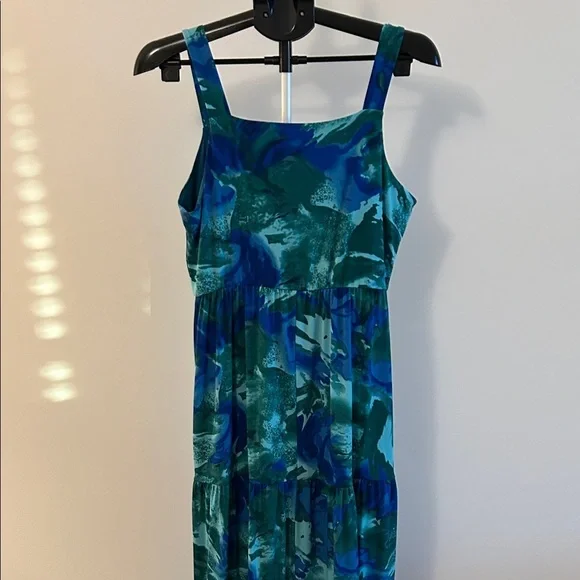 Gilli Teal and Navy Maxi Dress - Picture 5 of 5